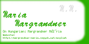 maria margrandner business card